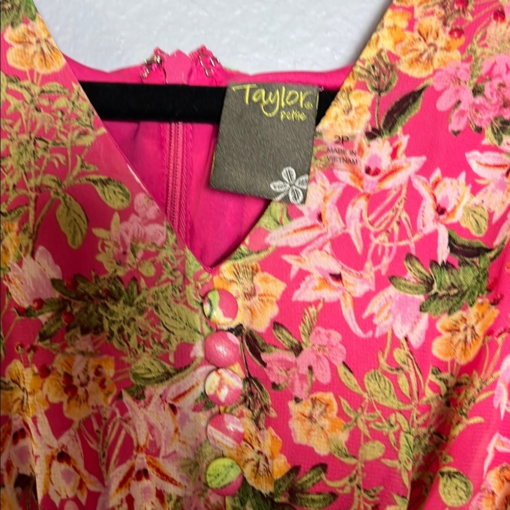 Taylor Floral Pink Dress - Picture 5 of 6